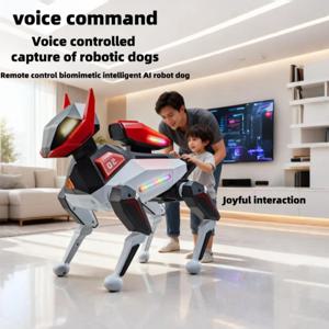 AI 시뮬레이션 로봇 강아지 지능형 기계견 음성 명령 앱 제어 프로그래밍 인터랙티브 공연 능력 보유 로봇 강아지