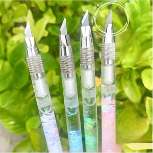핫세일 종이 커터 펜나이프, 공예, 미술, 드로잉, DIY 수리, 정밀 조각용 스틸 블레이드가 있는 스캘펠 나이프