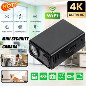 새로운 4K WiFi 무선 보안 카메라 실내 감시 모니터 모션 감지 원격 뷰 홈 보안 보호 캠코더