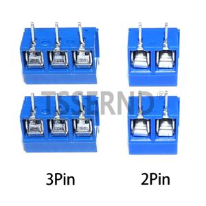KF301-2P KF301-3P 5mm PCB 나사 단자대 KF301 2핀 3핀 와이어 커넥터 직선 니들 블루