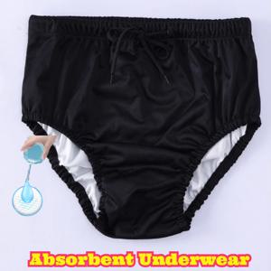 재사용 가능한 성인용 요실금 속옷, 면 소재 세탁 가능한 기저귀 바지, 노인 남녀용, 새지 않음, 통기성, 편안함, 일상용