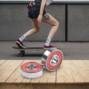 8Pcs ABEC-11 608 스케이트 보드 베어링 고속 롤러 스케이트 스쿠터 휠 베어링 저소음 스틸 스케이트 보드 액세서리