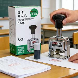 6자리 자동 번호 매기기 기계, 번호 코딩 페이지 장 마킹 기계, 디지털 스탬프 사무용