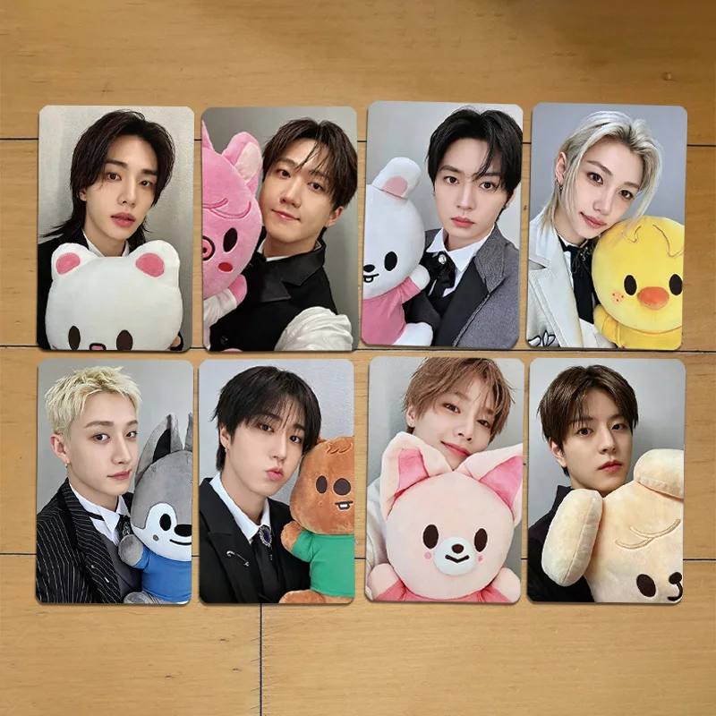 8개/세트 아이돌 SKZOO 스트레이 키즈 새 시리즈 주변 상품 로모 카드 엽서 펠릭스 현진 지성 우진 창빈 정인 팬 선물