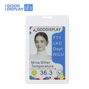 3.6인치 6색 NFC 전자종이 배지 |   배터리 없는 스마트 ID 태그 및 ESL, DMN036EW