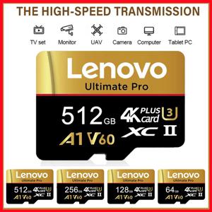 오리지널 레노버 미니 SD 카드 16GB 512GB 256GB 128GB 32GB 64GB 100Mb 읽기 속도 클래스 10 맥용 TF 카드 클래스 10 V30 4K