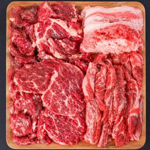 소고기 모듬 구이용 200g X 5팩 (안창살+토시살+살치살+우삼겹 각200g) / 수입육 소고기