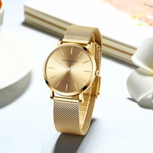 한나 마틴 브랜드 품질 스테인레스 스틸 일본 석영 운동 방수 여성 36mm 전체 로즈 골드 숙녀 Dropshipping 시계