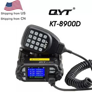 QYT KT-8900D 25W 듀얼 밴드 쿼드 디스플레이 136-174&400-480MHz 대형 LCD 디스플레이 모바일 무전기 KT8900D