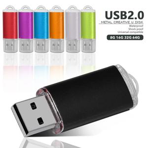 USB 플래시 드라이브 64GB 32GB 타입-C 메탈 16GB USB 2.0 8GB 블랙 4GB 메모리 스틱 U 디스크 펜드라이브 비즈니스 선물용