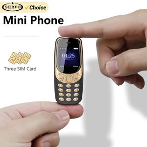 SERVO 미니 휴대폰 블루투스 다이얼 스피드 다이얼, 매직 보이스 FM 라디오 통화 녹음 핸드폰, Q3308 PRO 3 SIM 카드 3 대기