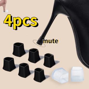 4Pcs/2Pair 실리콘 발 뒤꿈치 보호기 Stoppers 라틴 스틸레토 댄스 커버 Antislip 하이힐 신부 웨딩 신발 액세서리
