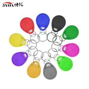 10pcs 125KHz T5577 Keyfobs 재기록 가능한 중복 태그 5200 근접 복사 액세스 카드 ID 토큰 링 RFID Cloner 키 체인