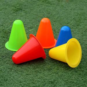 다양한 색상 플라스틱 콘 축구 훈련 콘, 롤러 스케이트 훈련, 축구 훈련 장비, 10 개