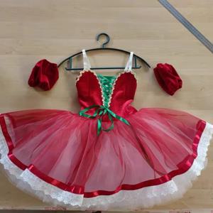 어린이 발레 댄스 의상, 레드 페어리 투투 스커트, 체리 당근, 전문 대회 공연, 신상품, 가을