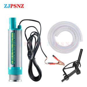 38mm 12V 24V 휴대용 미니 전기 자동차 펌프 펌핑 디젤 오일 물 전송 펌프 캠핑 낚시 잠수정 펌프 30L/min