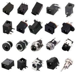 10PCS DC 커넥터 5.5x2.1mm 3.5x1.3mm DC 전원 암 잭 소켓 너트 패널 마운트 DC 전원 어댑터 커넥터 DC-005C/022B/25M