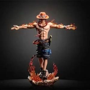 27cm 10.6인치 애니메이션 포트가스 D 에이스 액션 피규어 PVC 스태츄 데스크탑 장식품 컬렉션 스태츄 모델 장식 룸 데스크 장난감