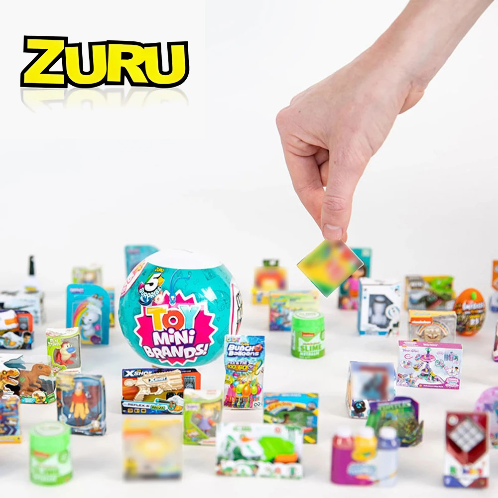 ZURU 서프라이즈 미니 브랜드 미스터리 블라인드 박스 장난감 컬렉션 미니어처 것들 슈퍼마켓 카트 스낵 생일 아이 블라인드 박스 장난감