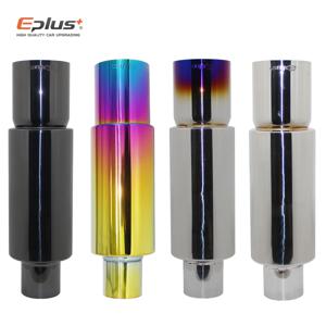 EPLUS 자동차&오토바이 배기 파이프 머플러 테일 파이프 범용 고품질 스테인리스 51 57 63MM 배기구 89MM