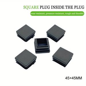 45*45MM 사각형 강철 금형 보호 커버 머리 발 칼집 사각형 플라스틱 플러그 발 튜브 의자
