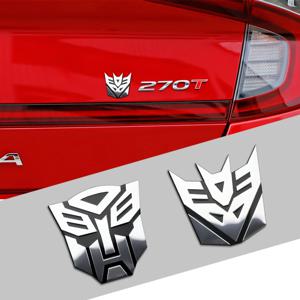 1Pcs 자동차 알루미늄 합금 Autobots 변압기 엠블럼 자동차 바디 후면 트렁크 로고 스티커 사이드 윈도우 데칼 장식 액세서리