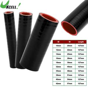 UXCELL 자동차 실리콘 호스 10/12/14/16/18/20/22/25/28/30/32/35/38/40/42mm ID 127mm 길이 0도 4겹 강화 고온용