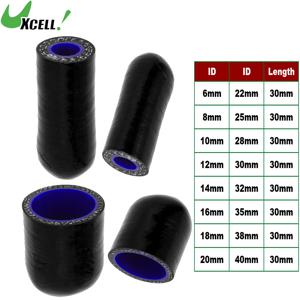 UXCELL 30mm 길이 6/8/10/12/14/16/18/22/28/32/40MM ID 자동차 실리콘 고무 호스 엔드 캡 실리콘 강화 블랭킹 캡