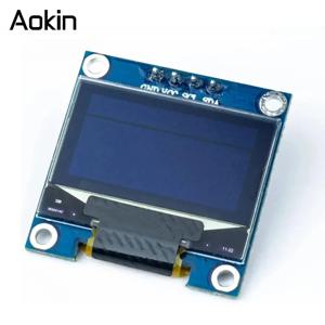 OLED 디스플레이 스크린 모듈, 아두이노 ESP32 ESP8266 용 I2C IIC 128x64 SS-D-1306 3.3V-5V, 블루, 블루, 옐로우, 화이트, 0.96 인치