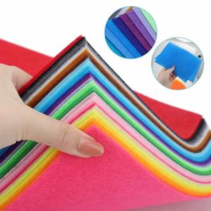 40Pcs 새로운 사각형 펠트 패브릭 시트 부직포 DIY 패치 워크 퀼트 천으로 수제 봉제 공예 인형 장난감 Scrapbooking