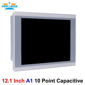 Partaker 12.1 인치 산업용 패널 PC 올인원 J6412 J1900 i7 i5 i3 10 포인트 용량 성 터치 IP65 팬리스 컴퓨터 Win10 Pro
