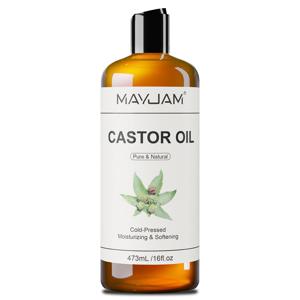 MAYJAM 473ml/16fl.oz 바디 페이스 마사지용 순수 천연 캐리어 오일 캐스터 식물성 글리세린 포도씨 호호바 코코넛 오일