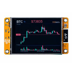 NMMiner 해시레이트 987KH/s 컴퓨터 애호가를 위한 럭키 마이너 2.8인치 솔로 로터리 비트코인 ​​스마트 디스플레이 크립토 ESP32-2432S028R DROOM