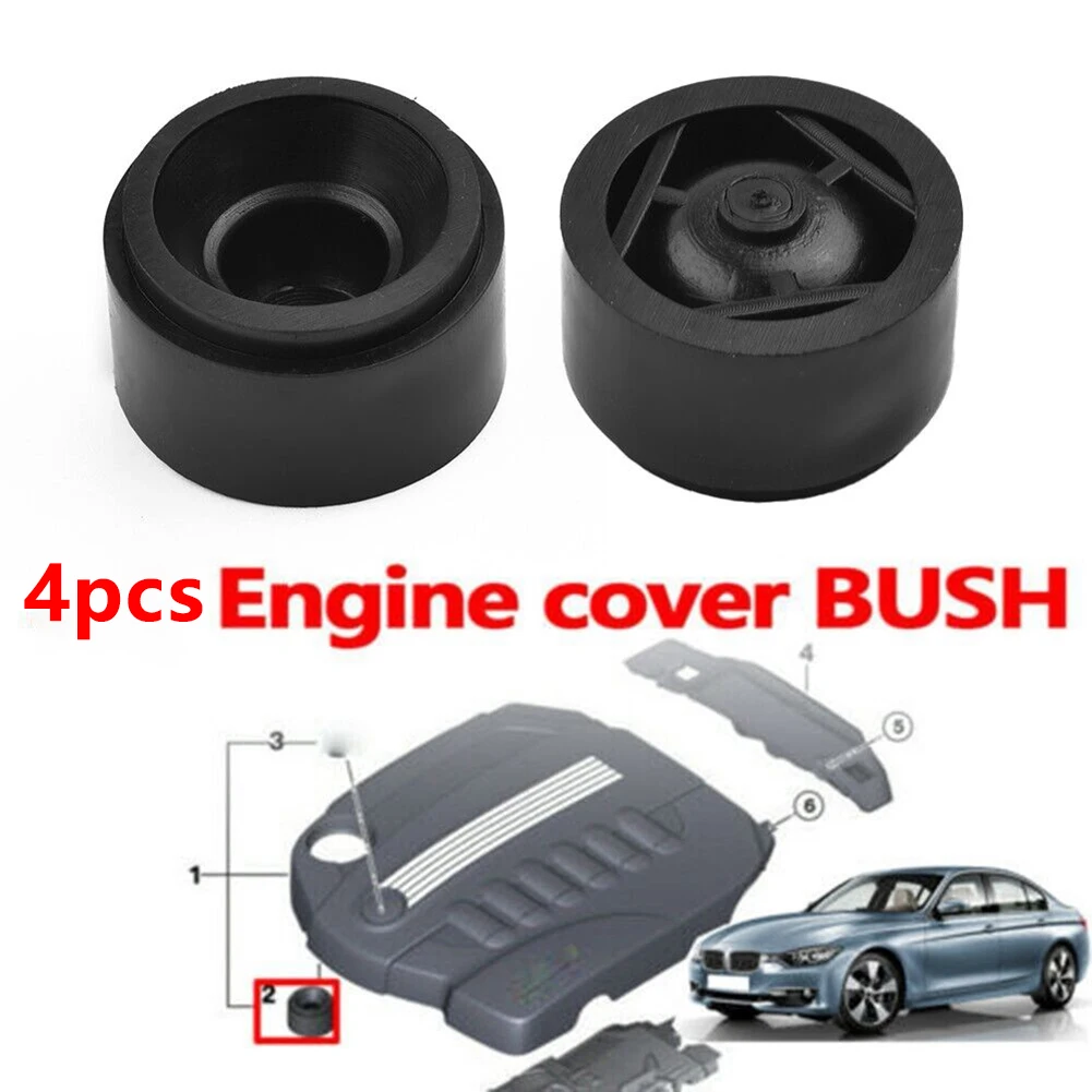 BMW 엔진 커버 고무 마운트 부싱용 4개 # 13717588501   BMW 1 2 3 4 5 7 X1 X3 X4 X 5 X6 E81 E87 LCI E88 E82
