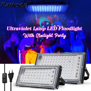 395nm 400nm UV LED 투광등 150W 100W AC220V 자외선 형광 효과 파티 무대 백라이트 분위기 DJ 디스코 프로젝트