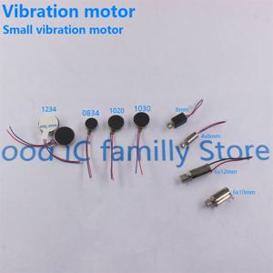 DC 3V 3.7V 8mm 10mm 0820 0827 0834 1027 1030 1234 라운드 얇은 진동 모터 버튼 코인 진동 모터 진동기 전화 마사지