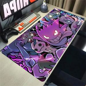 P-Pokemon-Gengar Grande 마우스 패드 대형 게임용 마우스 패드 LockEdge 두꺼운 컴퓨터 키보드 테이블 책상 매트