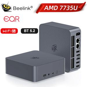 비링크 EQR7 AMD R7 7735U EQR6 R5 6600U EQR5 R5 5500U DDR4 16G 램 500G SSD 윈도우 11 미니 PC 1000M WiFi6 4K 데스크탑 컴퓨터