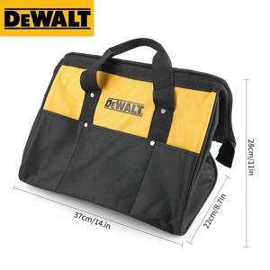 DEWALT ST37 헤비듀티 공구 가방 내마모성 소재 다중 포켓 디자인으로 전동 공구 및 수공구를 작업장 및 작업 현장에서 보관 가능
