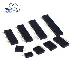 20개입 2.54mm 단일 행 핀 암 헤더 소켓 피치 1*2p 3p 4p 5p 6p 7p 8p 9p 10p 12p 14p 16p 18p 20p 25p 40p 핀 커넥터