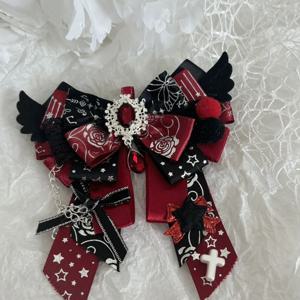 오리지널 수제 로리타 Bowtie 애니메이션 콘서트 지원 Bowkont 하이 엔드 라인 석 브로치 셔츠 칼라 꽃 액세서리 쥬얼리