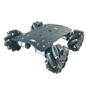 20KG 하중 4WD 97mm 메카넘 휠 로봇 카 섀시 키트 DC 12V 홀 모터 포함 아두이노 라즈베리 파이 DIY 프로젝트 STEM 장난감