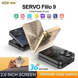 SERVO Flilo9 접이식 휴대폰 3G WCDMA 듀얼 SIM 대기 속도 다이얼 통화 녹음 FM 라디오 블랙리스트 버튼 플립 휴대폰