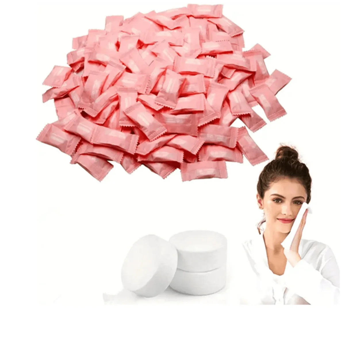 10/20/50/100pcs 일회용 압축 수건 야외 여행 캠핑 메이크업 준비를위한 휴대용 일회용 흡수 수건