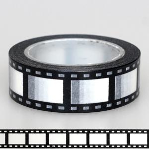 10M * 15mm 테이프 카메라 롤 인쇄 스크랩북 DIY 스티커 장식 일본어 테이프 종이 검정 흰색 가장자리 두 가지 스타일 10m
