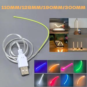 DC 5V USB LED 필라멘트 플렉시블 360 °   빛나는 발광 구부릴 수 있는 DIY 창의적인 에디슨 전구 램프 부품 다이오드 조명