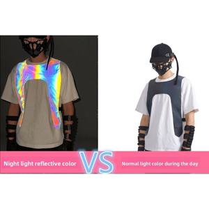 다채로운 반사 조끼, 조끼, 형광 자전거 의류, 야간 달리기, 운전 건설 조끼, 야간 도로 안전