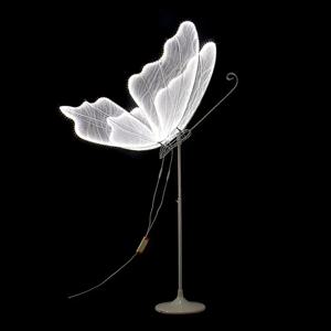 60cm 웨딩 나비 LED 플로어 램프 화이트/옐로우 라이트 220V 천장 장식, 무대 샹들리에, T 스테이지, 도로 안내용