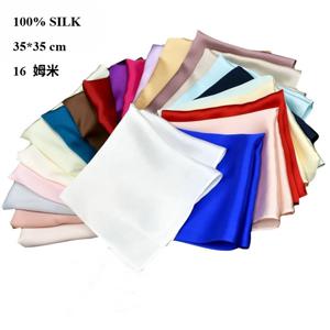 35*35cm 100% 실크 손수건 정장 포켓 타월 남성 포켓 스퀘어 다양한 색상 옵션 패셔너블한 축제 선물