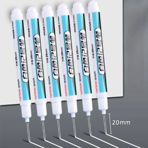 0.7/1.0/2.5mm 흰색 페인트 마커 펜 깊은 구멍 마커 펜 세트 바위 나무 유리 타일에 대 한 방수 영구 유성 펜